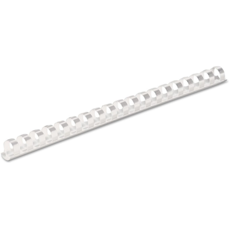 Espirales Plásticos Para Encuadernar Blanco 1/2 Pulgada 100 Unidades