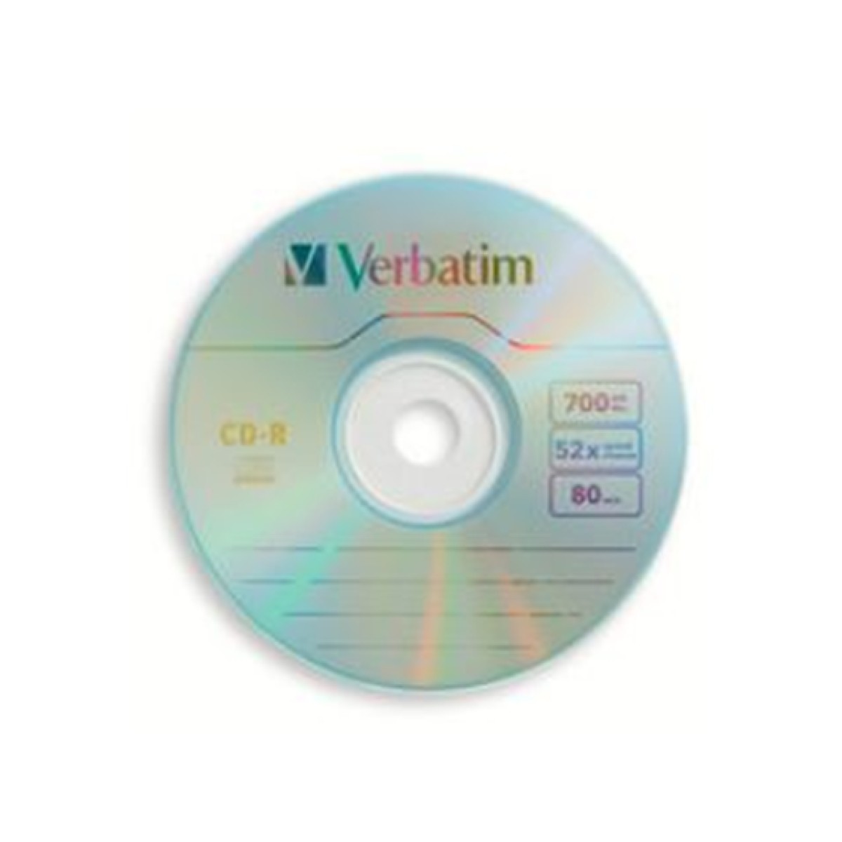 CD-R VERBATIM 52X, SPINDLE, BRANDED SURFACE, 50PK