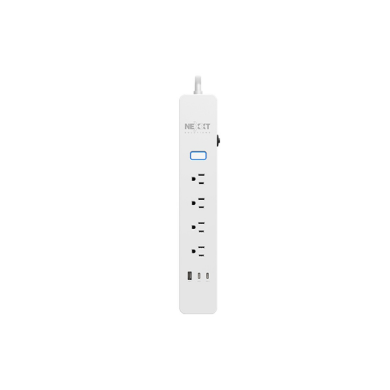 Regleta Smart WiFi Nexxt Nhp-E710 4 Entradas 3 USB Programable 110V