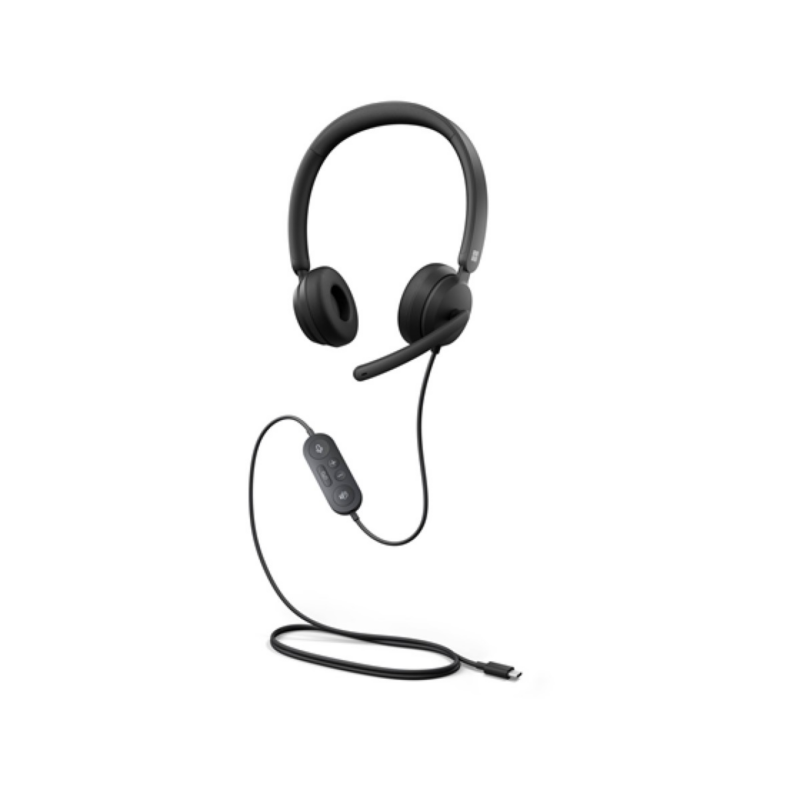 Headset USB-C Noise-Cancelling Microsoft Over-Ear Negro