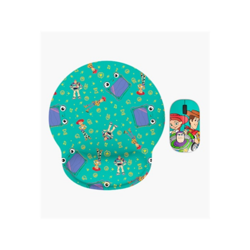 Mouse Inalámbrico Óptico Xtech Disney Toy Story Xtm-Dkt5Ts Con Mouse Pad Gel