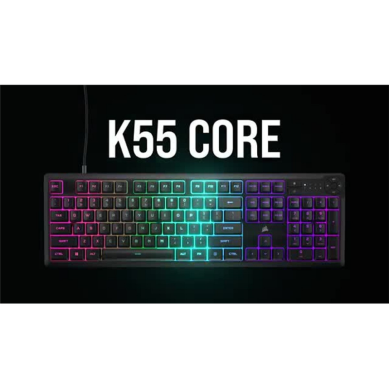 Teclado Gamer Rgb Corsair K55 Core USB 111 Teclas Español Ch-9226C65-Sp