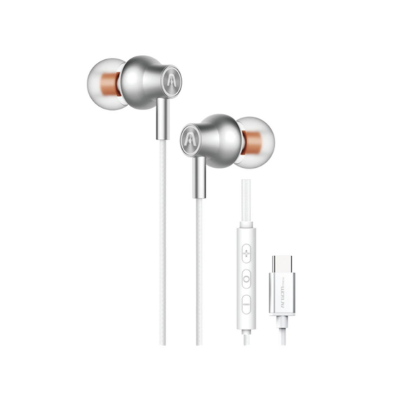 Audífonos Ultimate Sound Core Argom Tipo-C Brotes Magnéticos Blanco