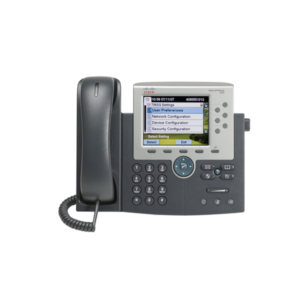 Teléfono Ip Cisco 7965G Voip 6 Líneas Silver Dark Gray