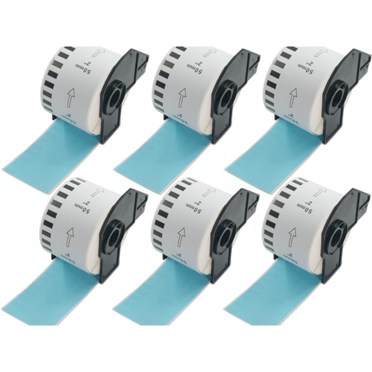 Rollos De Etiquetas Continuo Betckey Blanco 1.9 X 100 Ft Para Brother Dk-2223