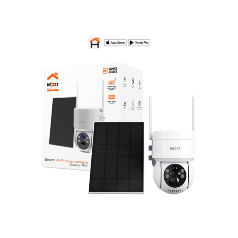 Cámara De Vigilancia Solar Nexxt Smart Nhc-Op20S 2K Ptz Exterior