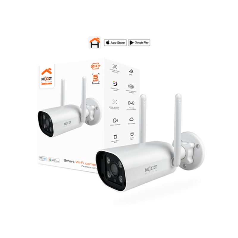 Cámara De Vigilancia Exterior Nexxt Nhc-Of10 5Mp 2K+ Smart WiFi