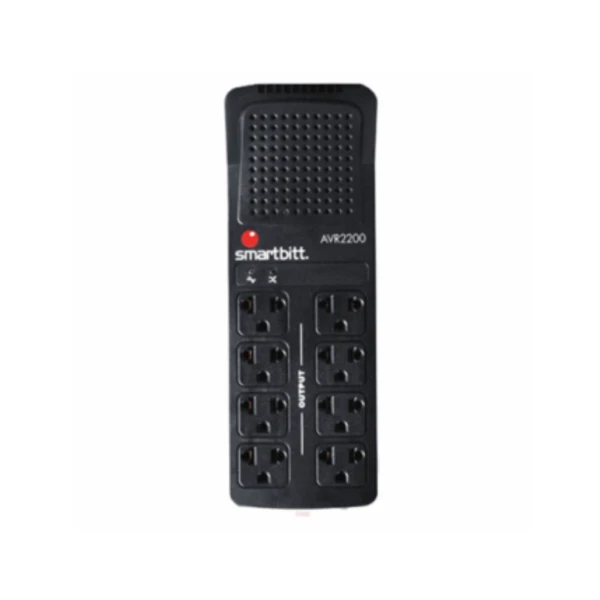 Regulador De Voltaje Smartbitt SBAVR2200 2200VA 1100W AVR 8 Salidas