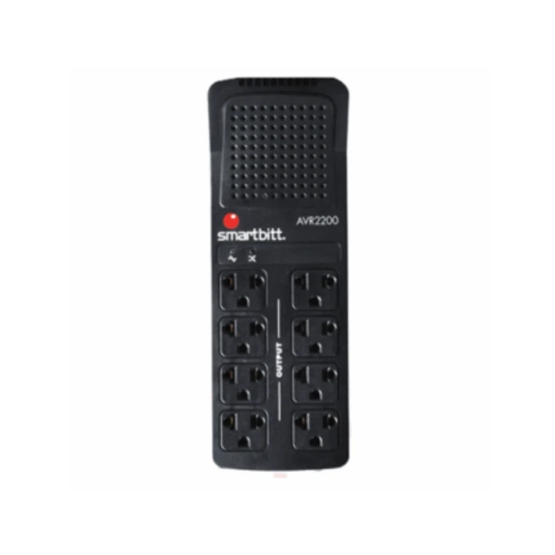 Regulador De Voltaje Smartbitt SBAVR2200 2200VA 1100W AVR 8 Salidas
