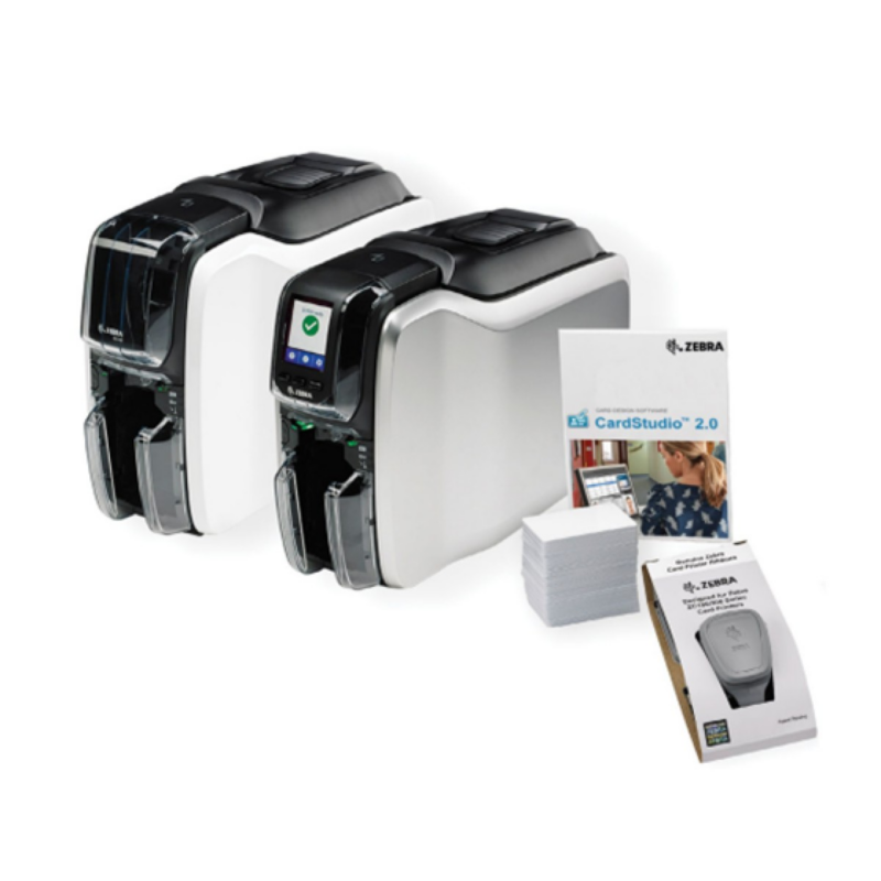 Impresora De Tarjetas Zebra ZC100 Sublimación 300DPI USB Bundle
