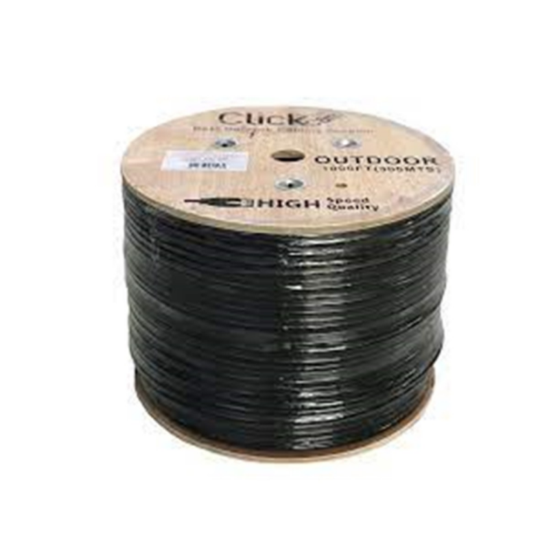 Cable Utp Exterior CAT6 Click-Cam 305M 30% Cobre Negro