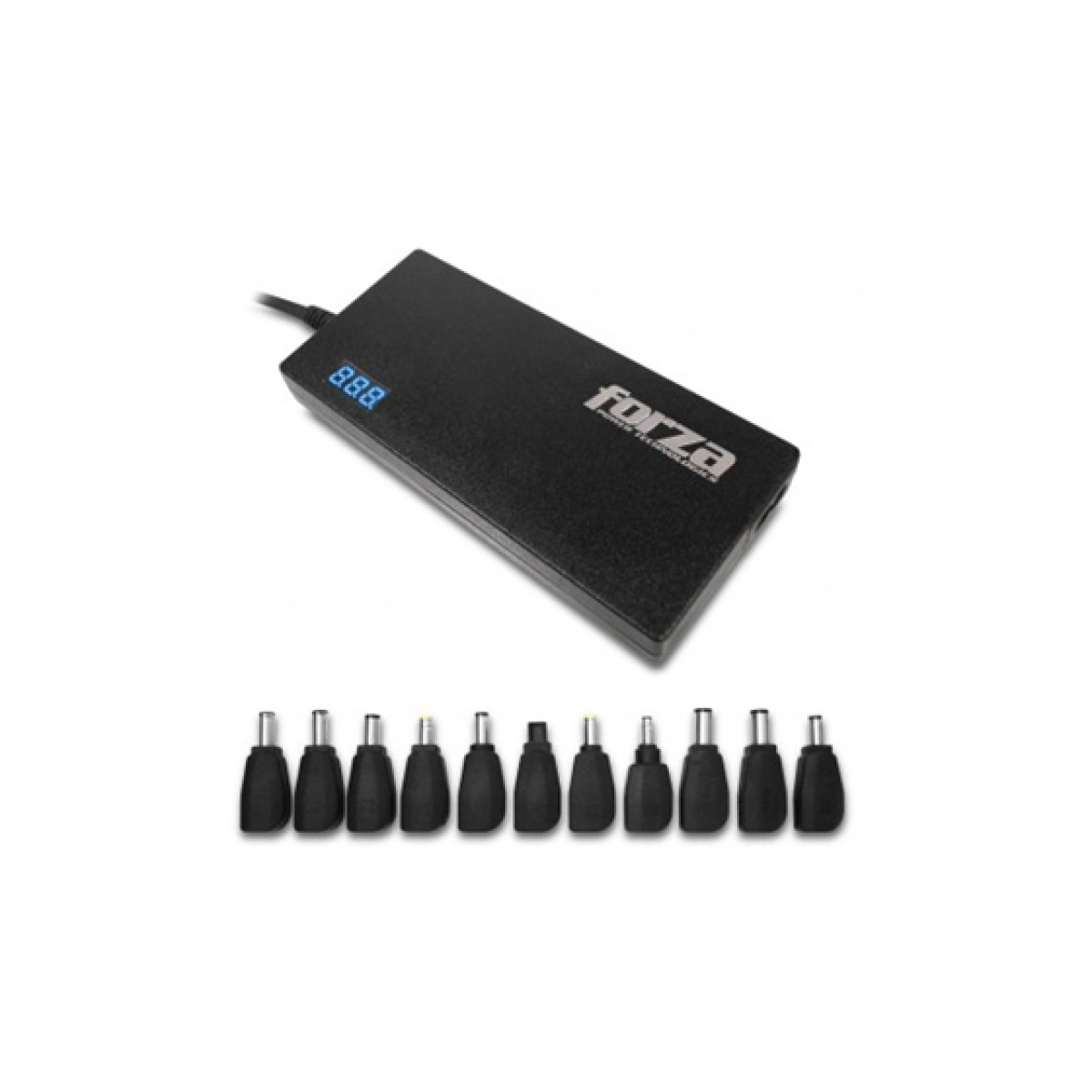 Cargador Fuente Para Laptop Forza Universal 90W Ac110 - 240V Con 11 Adaptadores Intercambiables (Fua-1090)