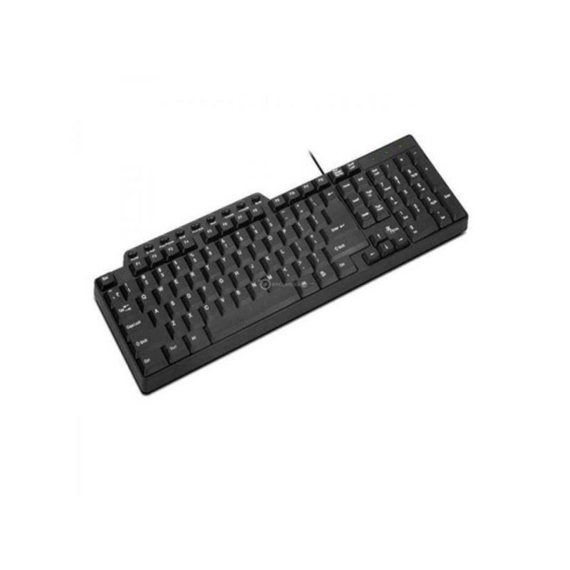Teclado Xtech Xtk-160e USB Estandar Negro Ingles