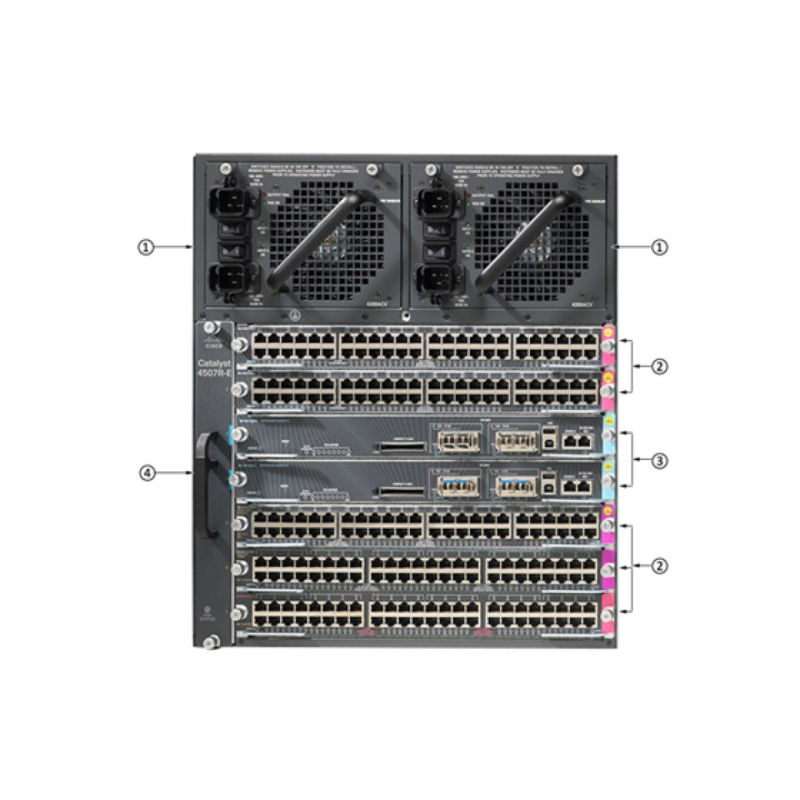 Chasis Cisco Catalyst 4507R+E 96 Puertos Administrable Rack Mount