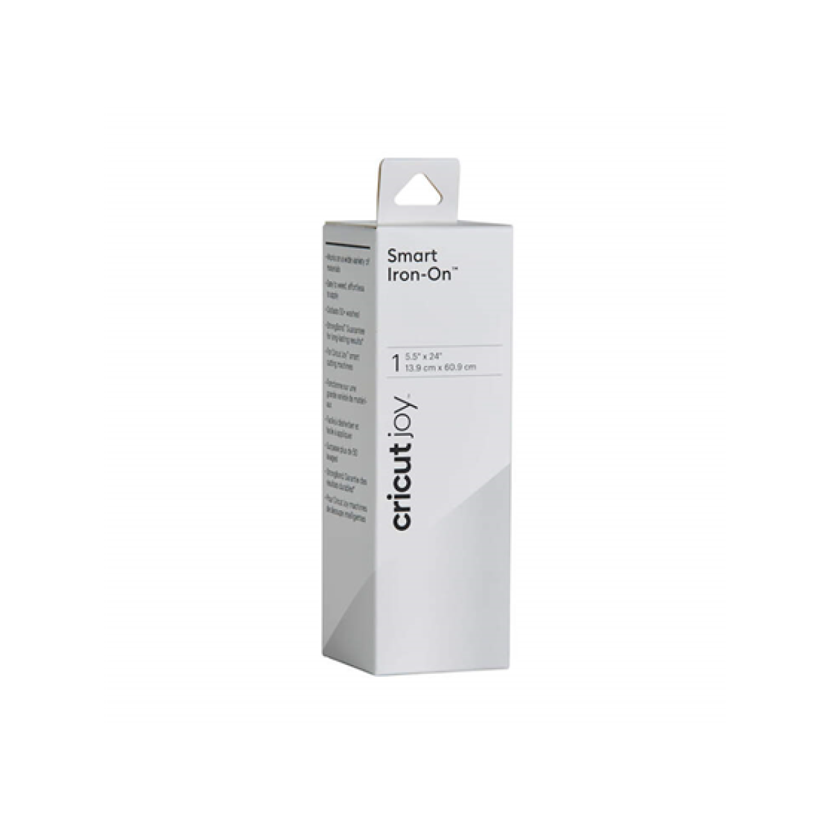 Rollo De Vinil Cricut Permanente Iron On Blanco 5.5 X 24"