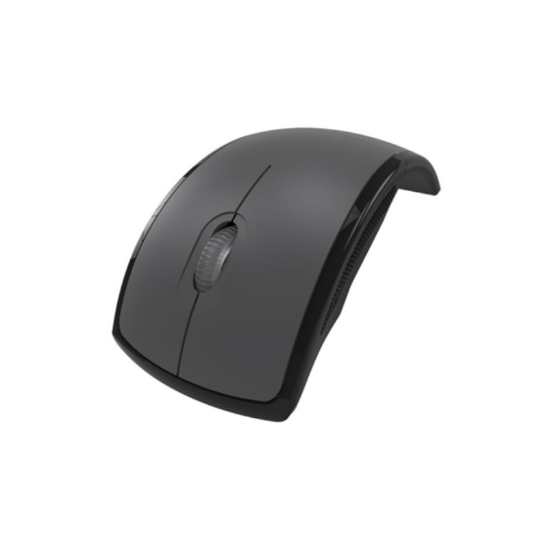 Mouse Inalambrico Klipx Lightflex Plegable 3 Botones 2.4 Ghz 1000 Dpi Gris