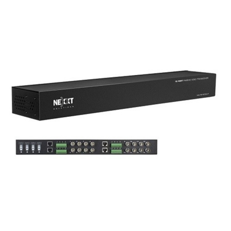 Transceptor Pasivo De Video Para Rack Nexxt Nsa-Hp16Hsr-V Transmisión Integral De Video Por Cctv Transmisión De Video Pasivo De 16 Canales