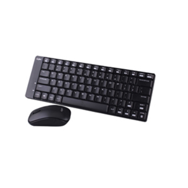 Teclado Mouse Agiler Wireless Ingles Black Nano Receiver