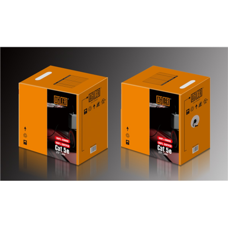 Caja Cable UTP Agiler Cat5e 1000 Pies 100% Cobre 25AWG FLUKE