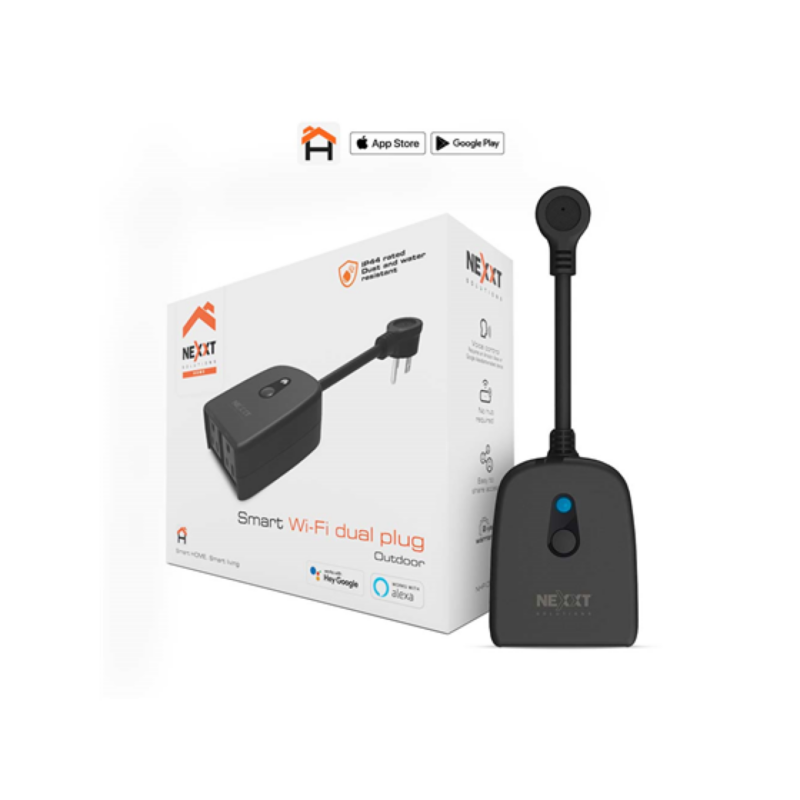 Tomacorriente Smart Nexxt Exterior 2 Entradas Programable