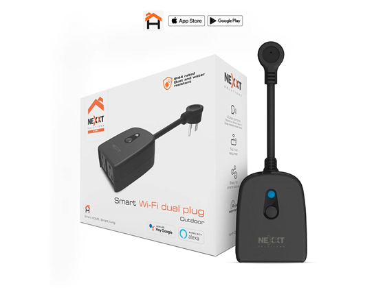 Tomacorriente Smart Nexxt Exterior 2 Entradas Programable