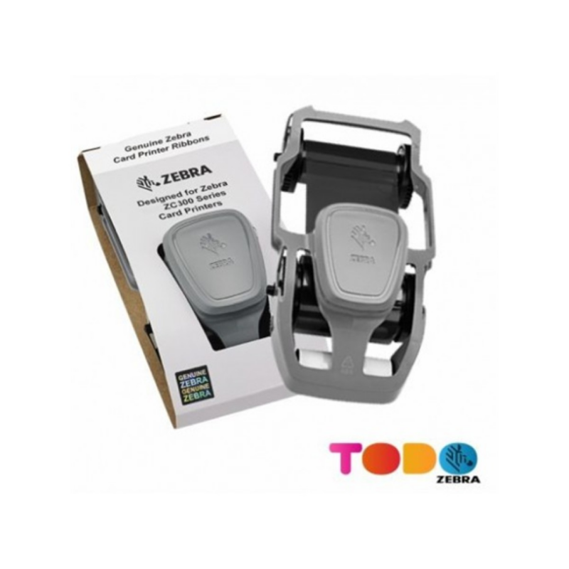 Cinta Para Impresora Zebra Zc100 Zc300 Negro Monocromatica 2000 Impresiones