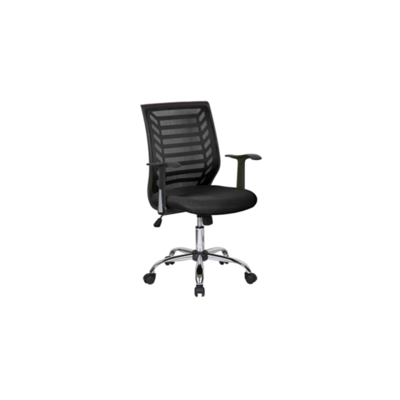 Silla Ejecutiva De Malla Myo Negra Con Reposabrazos
