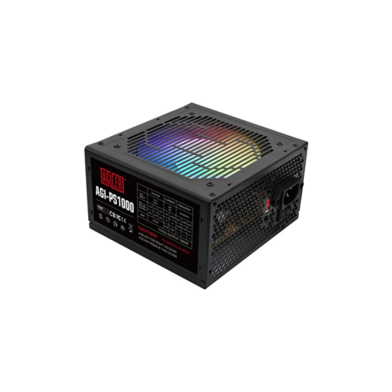 Power Supply Agiler AGI-PS1000 1000W RGB 120mm Fan ATX