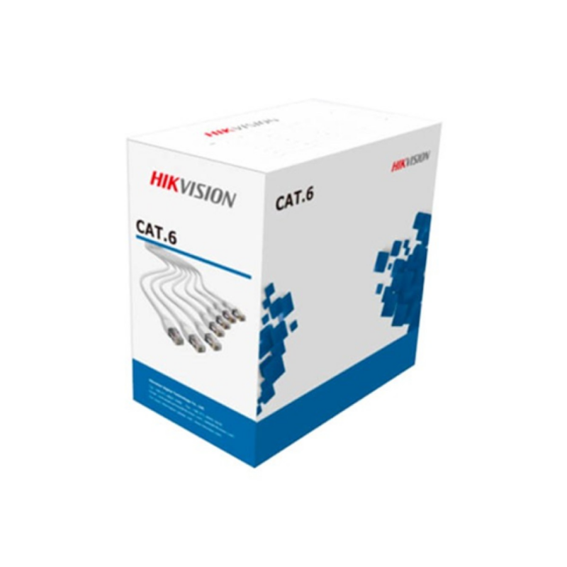 Rollo De Cable Utp Hikvision Cat6 305M Calibre 24 Awg 99% Cobre