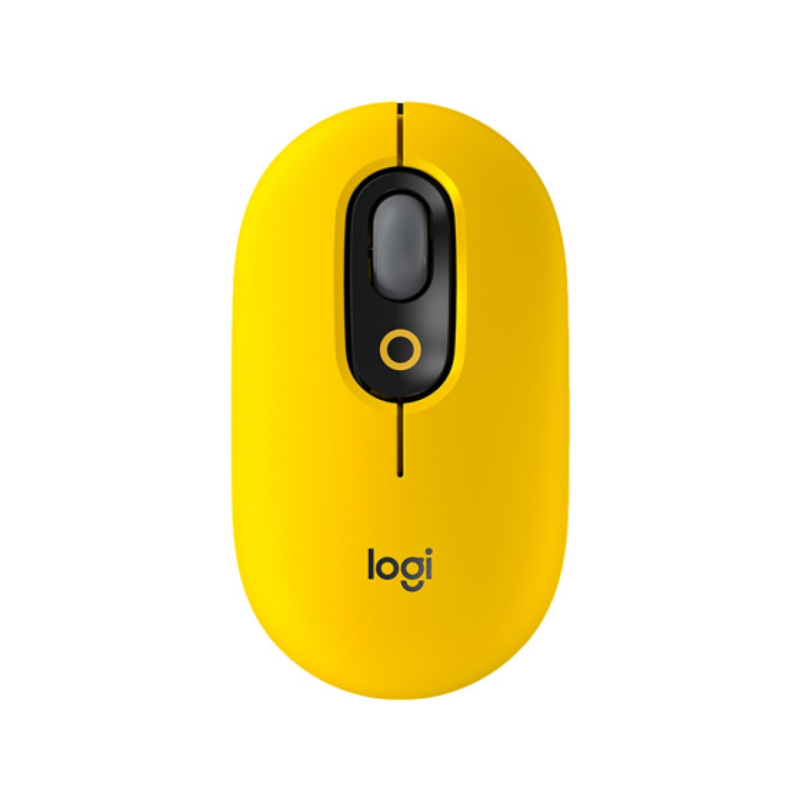 Mouse Logitech Pop Bluetooth Optico 4 Botones 4000 Dpi Amarillo