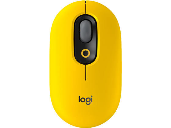 Mouse Logitech Pop Bluetooth Optico 4 Botones 4000 Dpi Amarillo