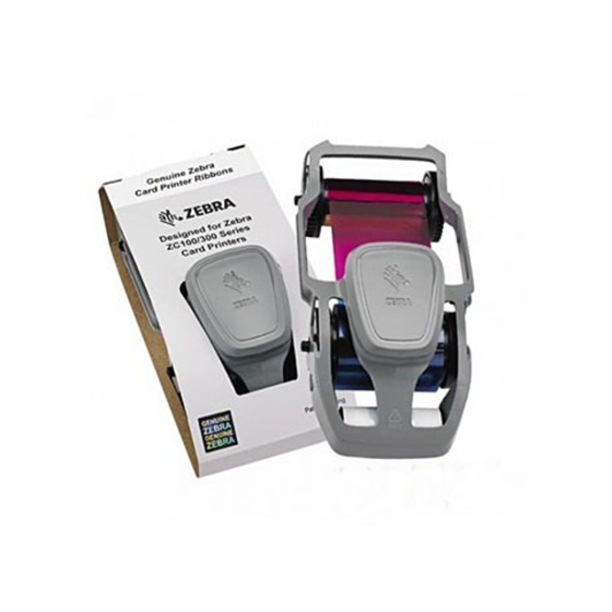 Cinta Para Impresora De Tarjetas Zebra YMCKO 800300-250LA ZC100 ZC300 200 Impresiones
