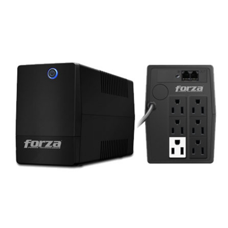 UPS Forza NT-1011D 1000VA 500W Interactiva LED 6 Salidas NEMA
