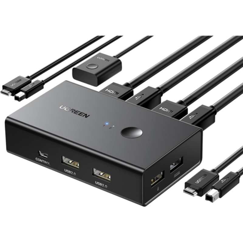 Switch Kvm HDMI Ugreen 2 Pcs A 1 Monitor 4K 60Hz Hdr