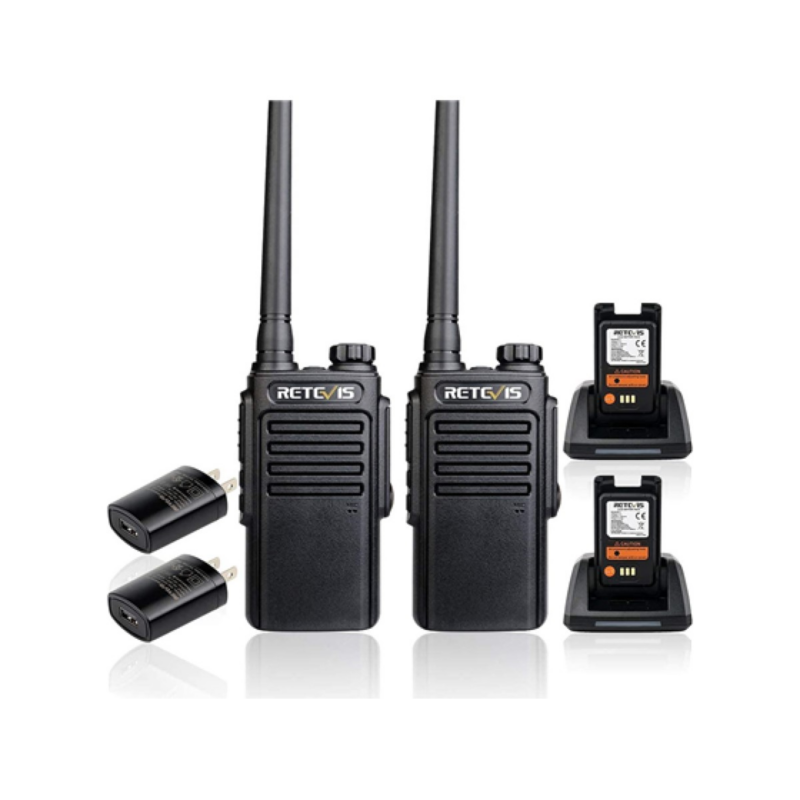 Radio De Comunicación 16 Canales Retevis Ip67 Negro