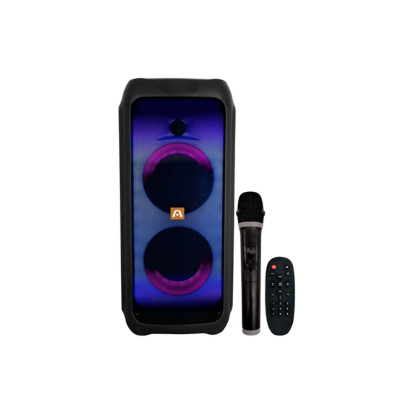 Bocina Argom Rave 65 Bluetooth Portátil Con Luces LED Y Micrófono