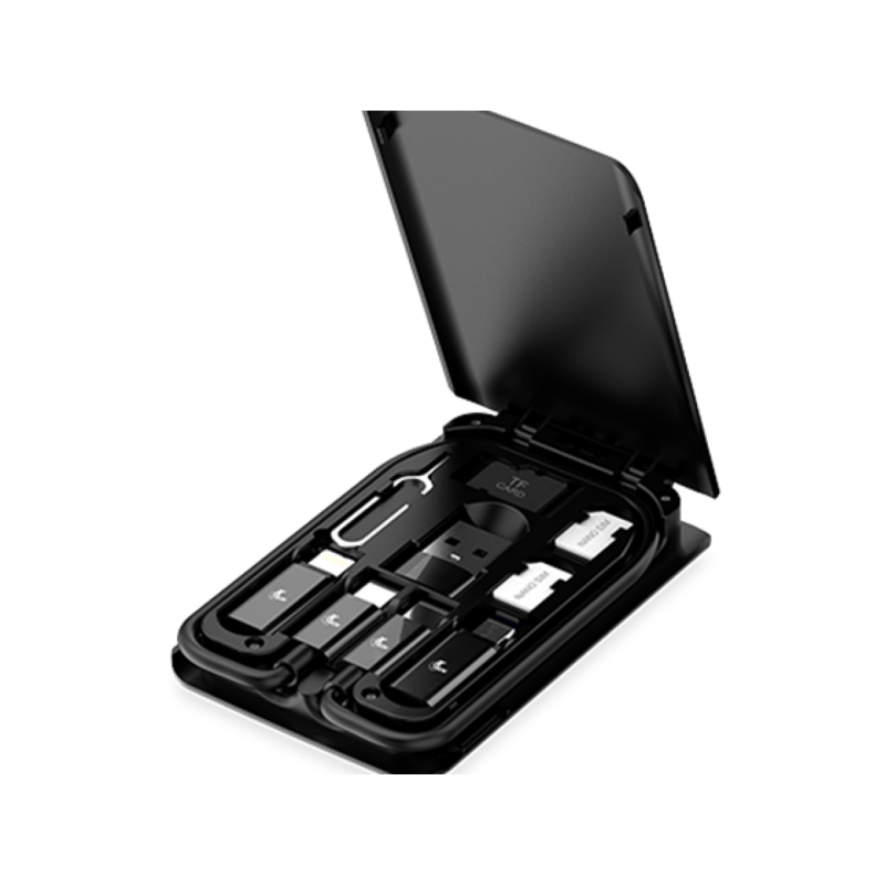 Estuche De Cable Xtech USB C A USB C Adaptador Micro USB Lightning Ranura Micro Sd Micro Sim