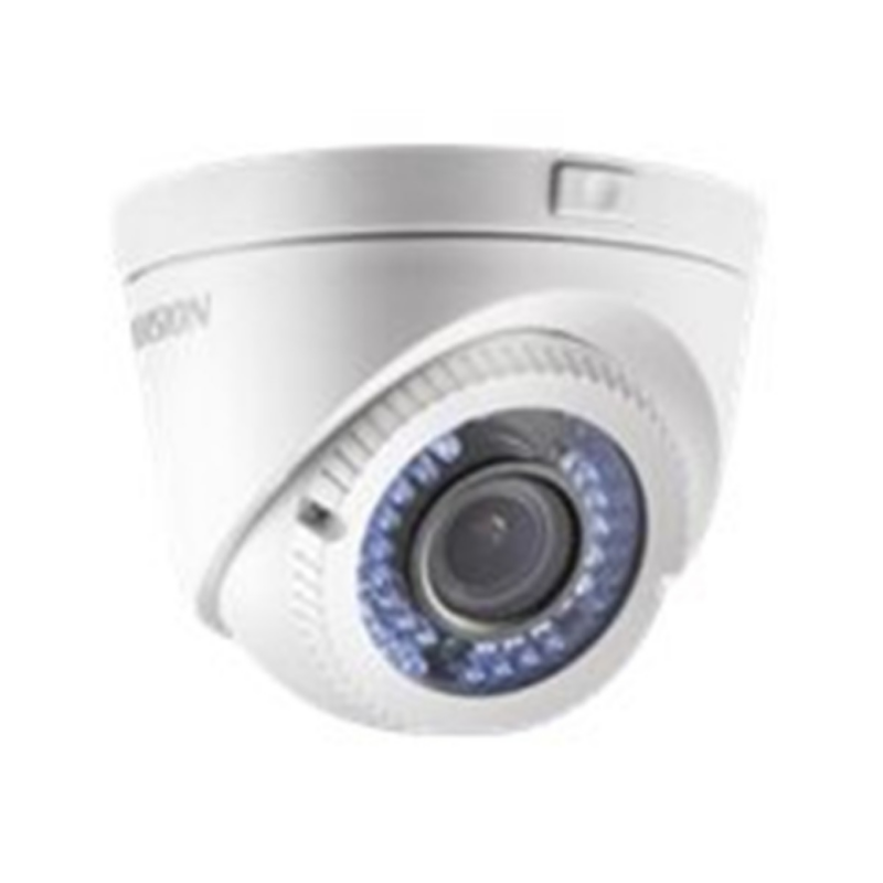 Camara De Vigilancia Hikvision, Analoga, VArifocal, Torreta, 1Mp, Hd720P, Ip66, Icr, Smart Ir Up To 40M, 1X (Tvi/Ahd/Cvi/Cvbs), Wdr>62Db, Metal
