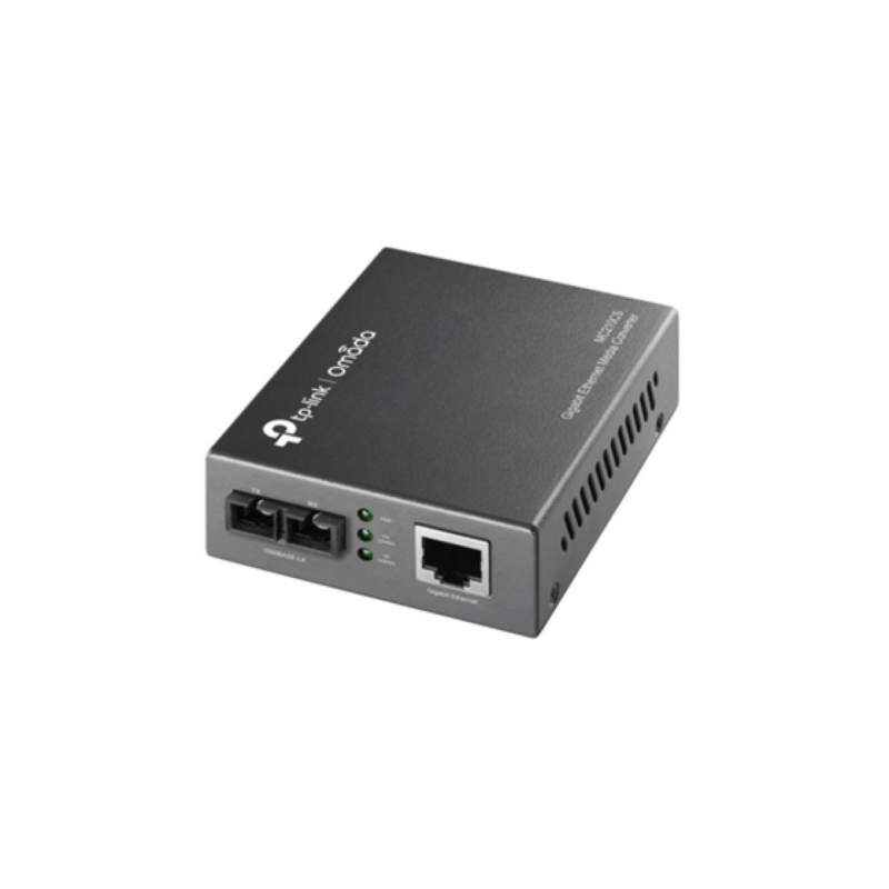 Convertidor De Medios Tp-Link Mc210Cs, Monomodo, Puerto Gigabit RJ45 A Fibra Óptica Sc, Alcance Hasta 15 Km