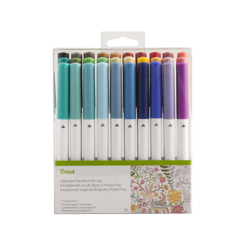 Kit De Boligrafos Cricut Ultimate 30 Puntas Finas Multicolor 0.4