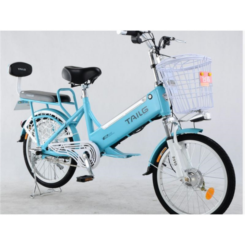 Bicicleta Eléctrica Paseo Tailg Colores Negro Azul Blanco