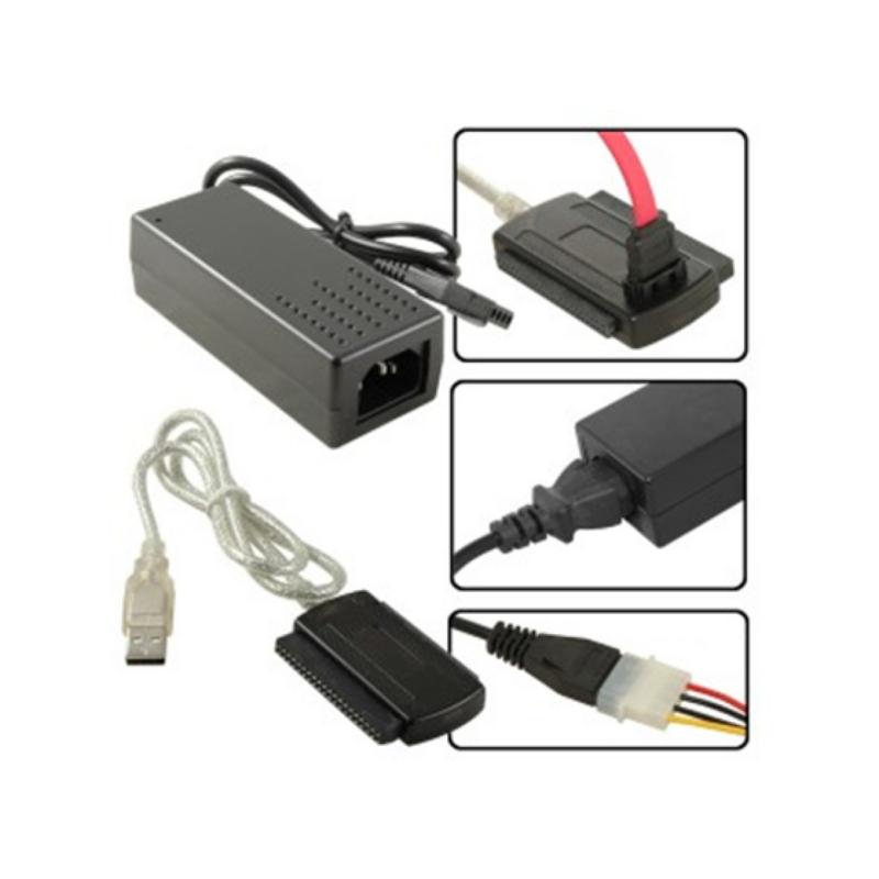 Adaptador USB A Sata/Ide AGI-1110 Con Fuente De Poder