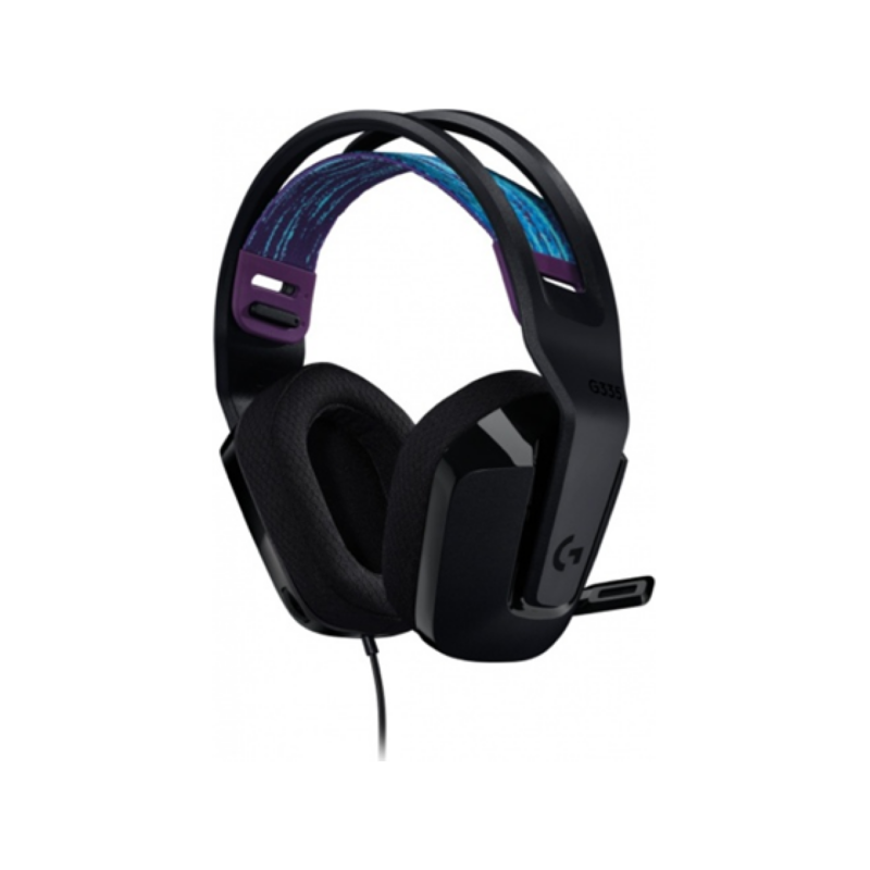 Audífono Con Micrófono Logitech G335 Stereo Gamer 3.5 Mm Jack Negro