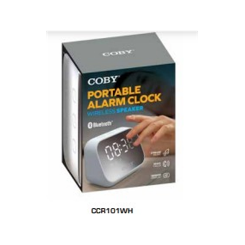 Reloj Coby Ccr101 Bluetooth 5.0 Pantalla Espejo LED Dimmer
