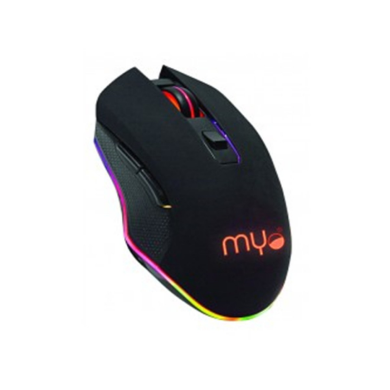 Mouse Gamer Myo Serie 4 6 Botones Velocidad Ajustable 800-3200 Dpi RGB Lighting
