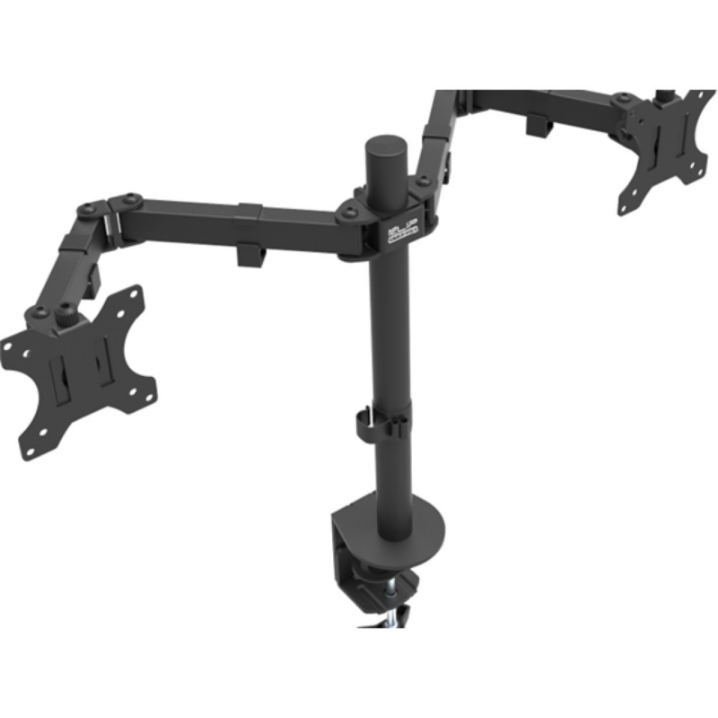 Soporte Doble Monitor KlipX KPM-310 Ajustable Hasta 32 Pulgadas Negro
