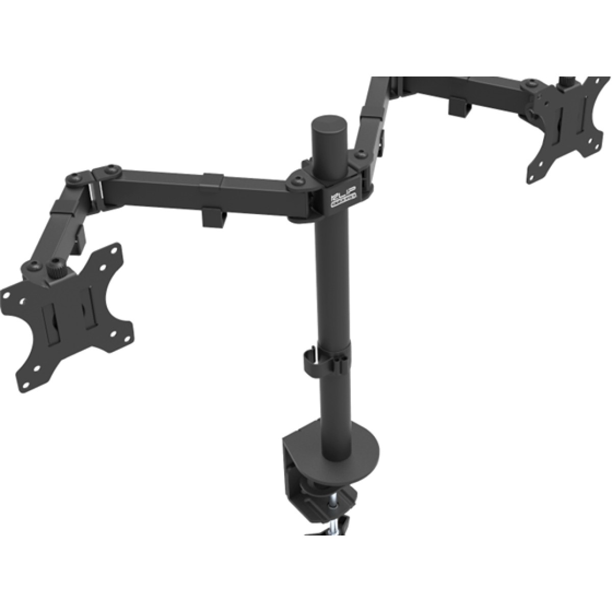 Soporte Doble Monitor KlipX KPM-310 Ajustable Hasta 32 Pulgadas Negro