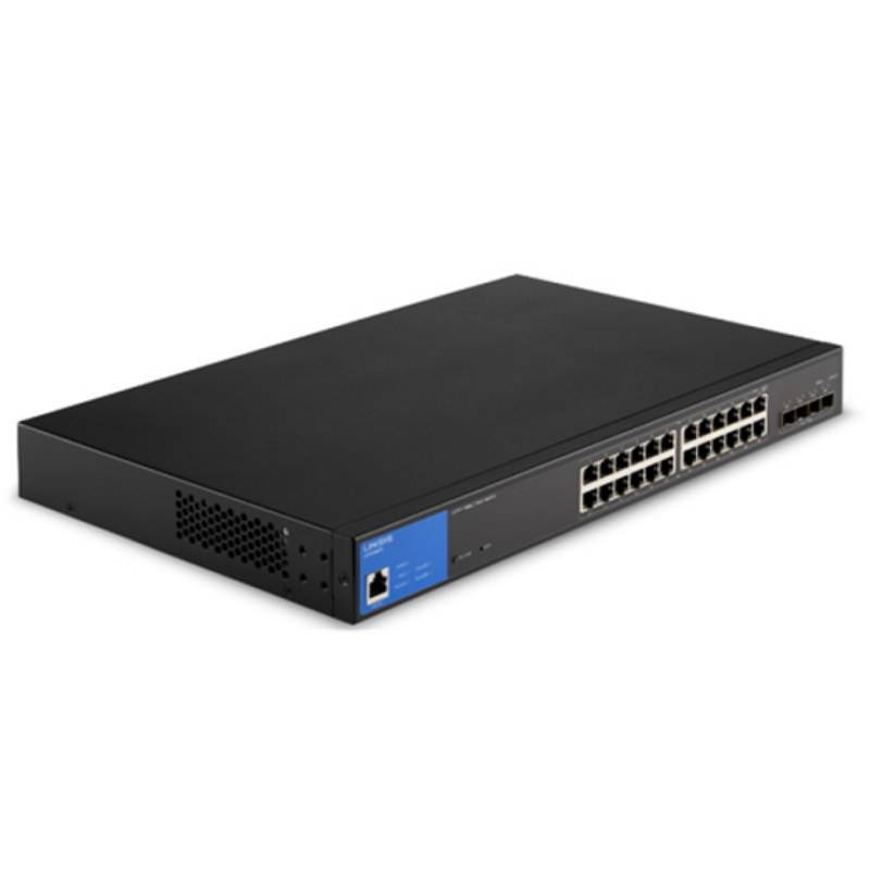 Switch Administrable 24 Puertos Linksys Lgs328Mpc Poe+ 410W 10Gbps