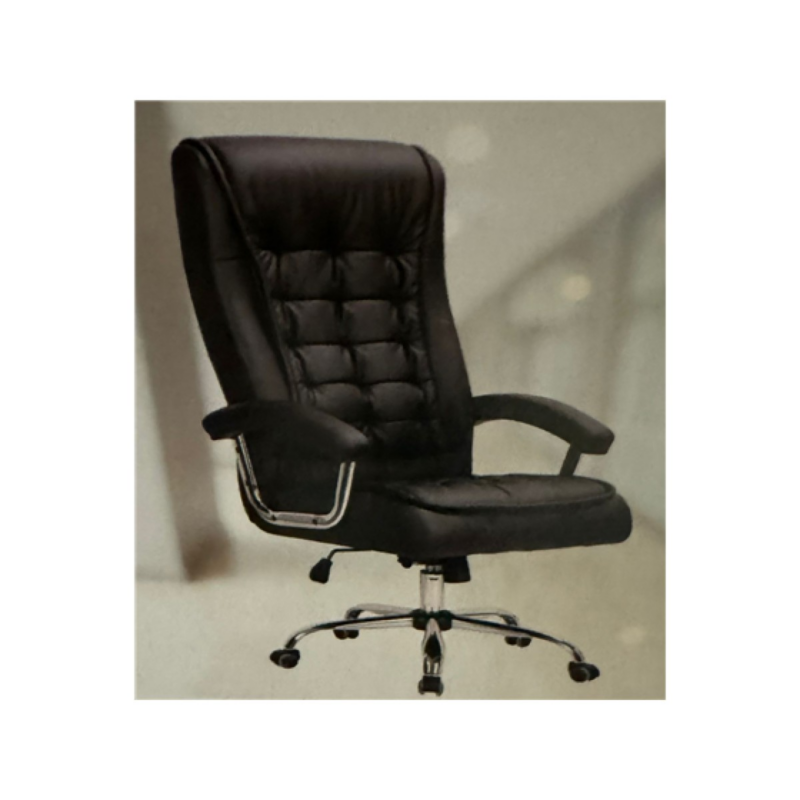Silla Ejecutiva Myo Sit-M895 Negro En Vinil Sintético