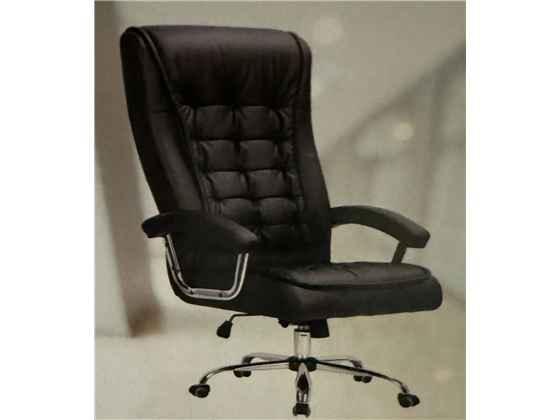 Silla Ejecutiva Myo Negro Vinil Sintético Sit-M895 Con Soporte Lumbar
